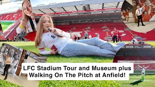 The LFC Stadium Tour and Museum plus Walking On The Pitch at Anfield and The Premier League Trophy