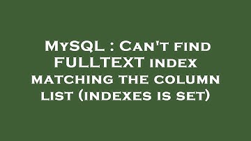 MySQL : Can