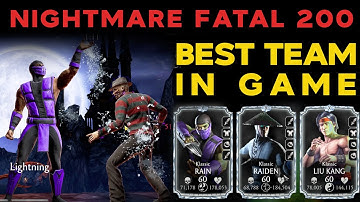 Klassic Team VS Nightmare Fatal Tower 200 | MK Mobile | 2nd Run