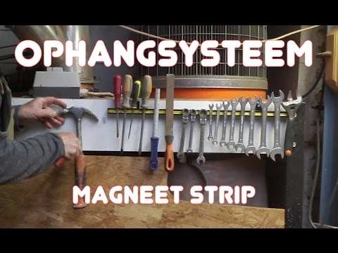 Hedendaags Timmertip 716 Magneetstrip voor gereedschap ophang systeem. - YouTube SB-53