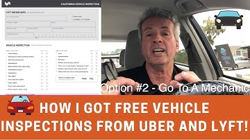 How To Get Free Vehicle Inspections For Uber and Lyft Drivers
