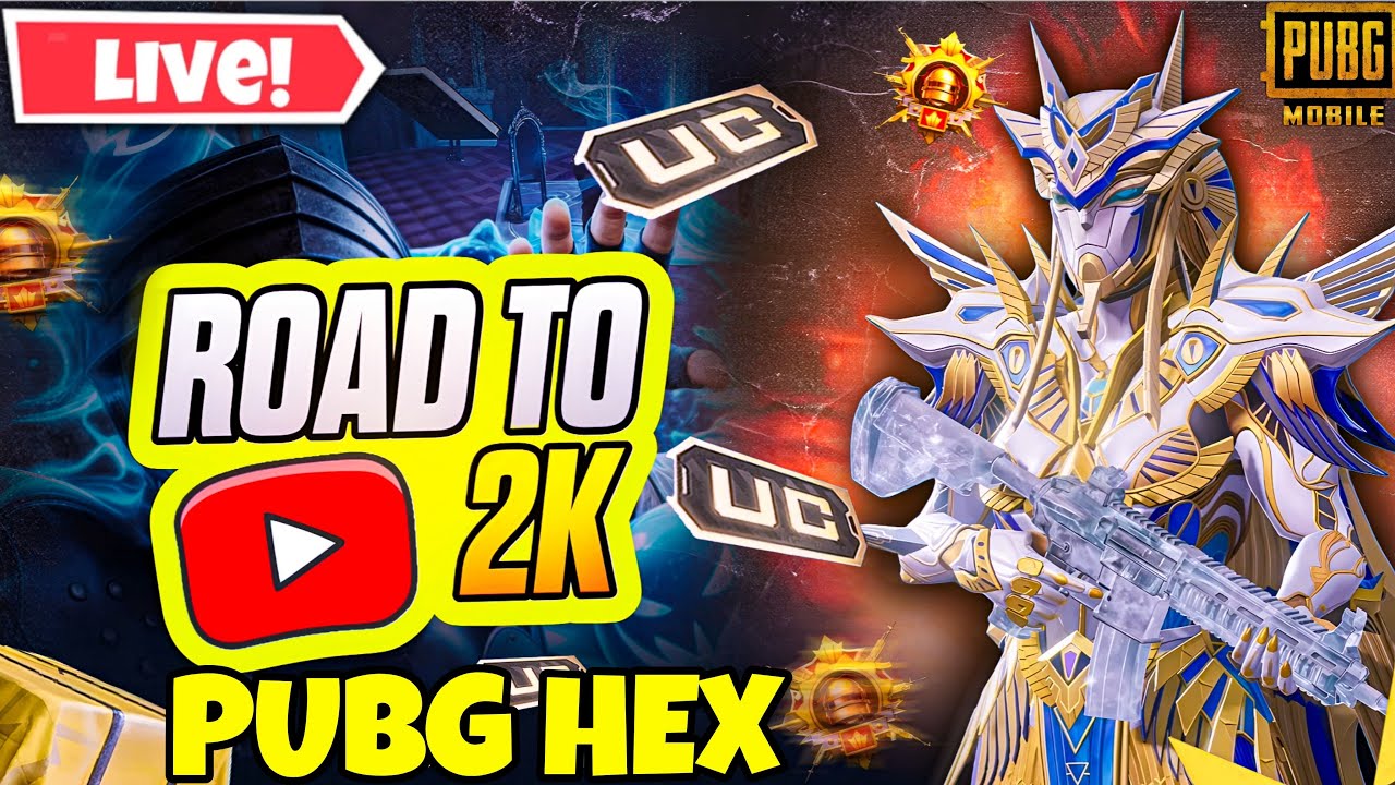 PUBG MOBILE LIVE |  PUBG HEX Live Stream  | HDR + EXTREME Gameplay 