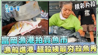 台灣第一等【台東富岡漁港拍賣魚市 最夯'超殺姨'刀刀精準殺魚秀魚貨拍賣代客殺魚構樹樹皮燈】_523集精選版