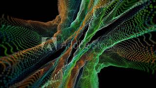 Seamless abstract green fractal form. screenshot 5