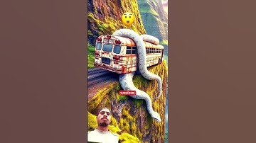 AI Travel Discovery | Python attacking Bus | Amazon Jungle #shorts #nature #art