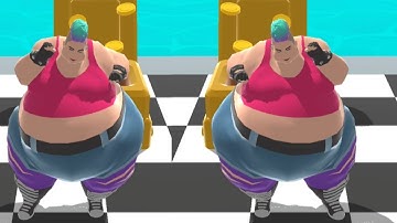 Fat 2 Fit - All Levels Gameplay Android,ios Walkthrough Mobile Game Max Level Newapp (Level 48-49)
