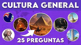25 PREGUNTAS DE CULTURA GENERAL CON OPCIONES🤓🌍 QUIZ - TRIVIA