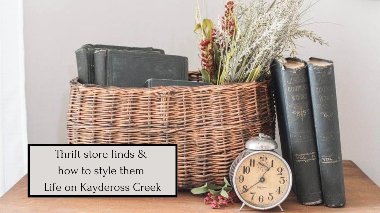 Decorating with vintage and thrifted finds - thrift store haul and how ...