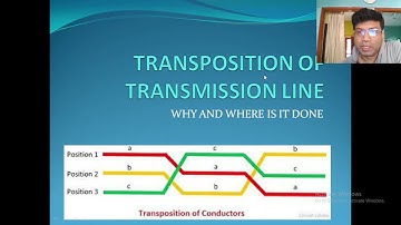 transposition of transmission line, why and where is it done
