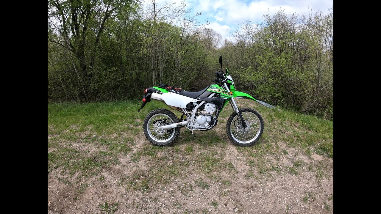 Exploring the Manistee National Forest on my New 2021 Kawasaki KLX300