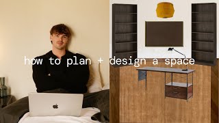 HOW TO DESIGN A SPACE IN 2024 | finding inspiration, creating mood boards, and mocking it all up