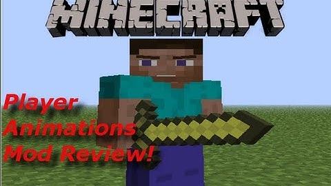 Minecraft: Player Animations Mod Review! Bendable Knees! Angry Face!