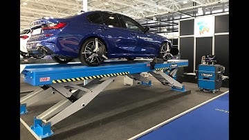 Cầu nâng cắt kéo cân chỉnh góc đặt bánh xe Ravaglioli RAV 640.2SI