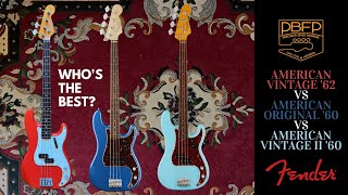 Who's the best REISSUE? Fender Precision bass American Vintage 1962 1960 / Original 60