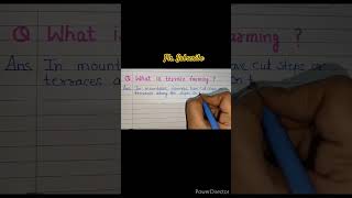 What is terrace farming(definition of terrace farming) #short#evs #viral#arintelligentkids