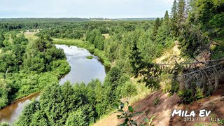 Будринский обрыв. Река Пушма. Деревня Серкино. Подосиновский район. Июль, 2020