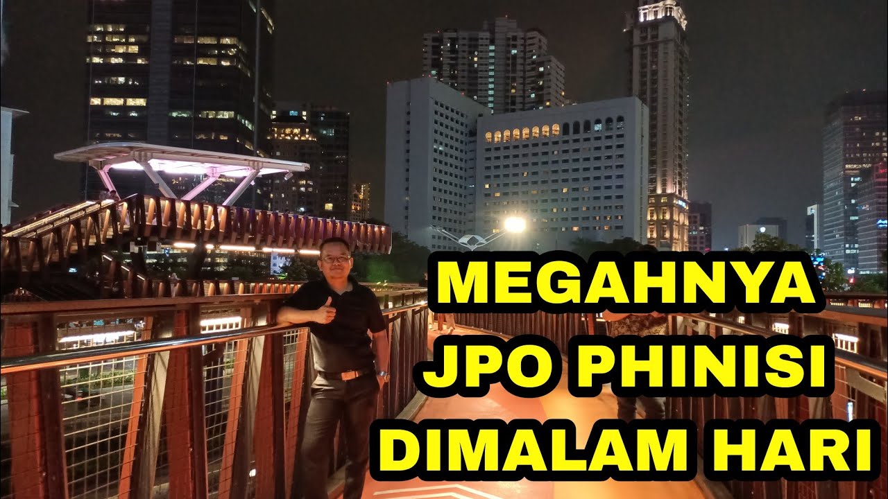 KEMEGAHAN JEMBATAN PHINISI JPO SUDIRMAN JAKARTA