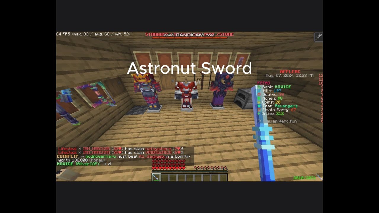 Showing my every p2w in  Applemc 🍎