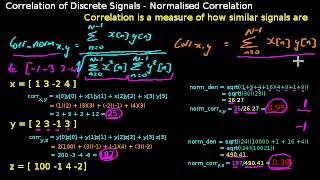 Normalised Correlation  Explanation with Demo