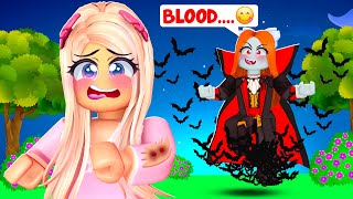 MY BEST FRIEND TURNED INTO A VAMPIRE IN ROBLOX BROOKHAVEN!