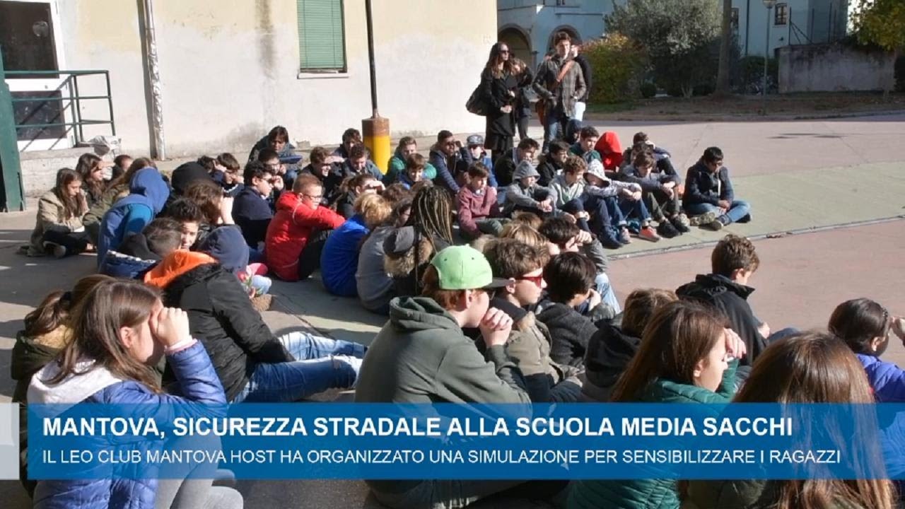 Mantova, a scuola la simulazione di un incidente stradale