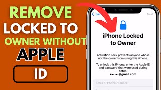iPhone Locked To Owner|How To Remove IPhone Locked To Owner Without Apple ID 2024