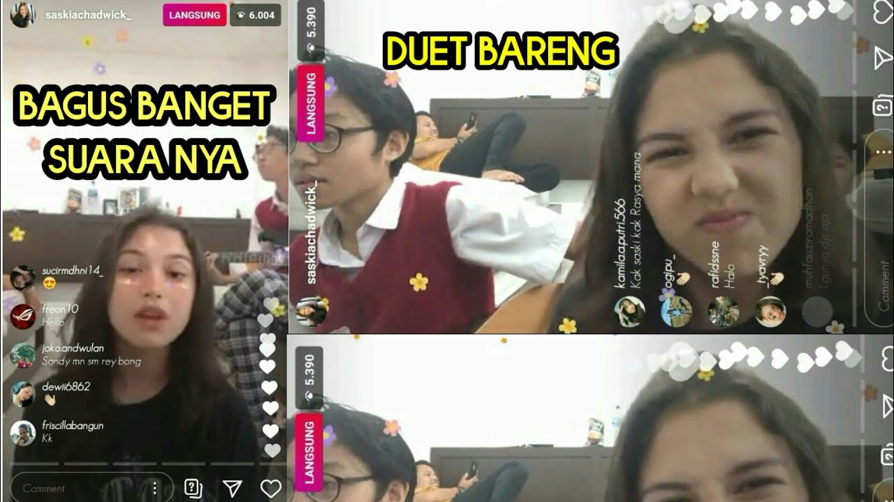 Live Ig.. Saskia Chadwick Nyanyi Bareng Kiesha Alvaro