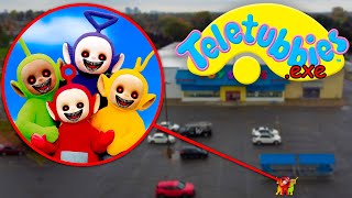 Drone Catches CURSED TELETUBBIES IN REAL LIFE!! *TINKY WINKY, LAA-LAA, DIPSY &amp; PO*