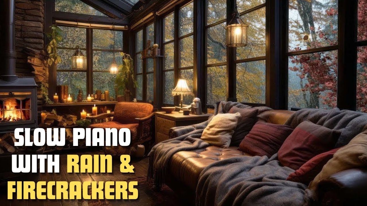Slow Piano Background Music With Rain And Firecrackers studymusic slow-piano-background-music-with-rain-and-firecrackers-studymusic