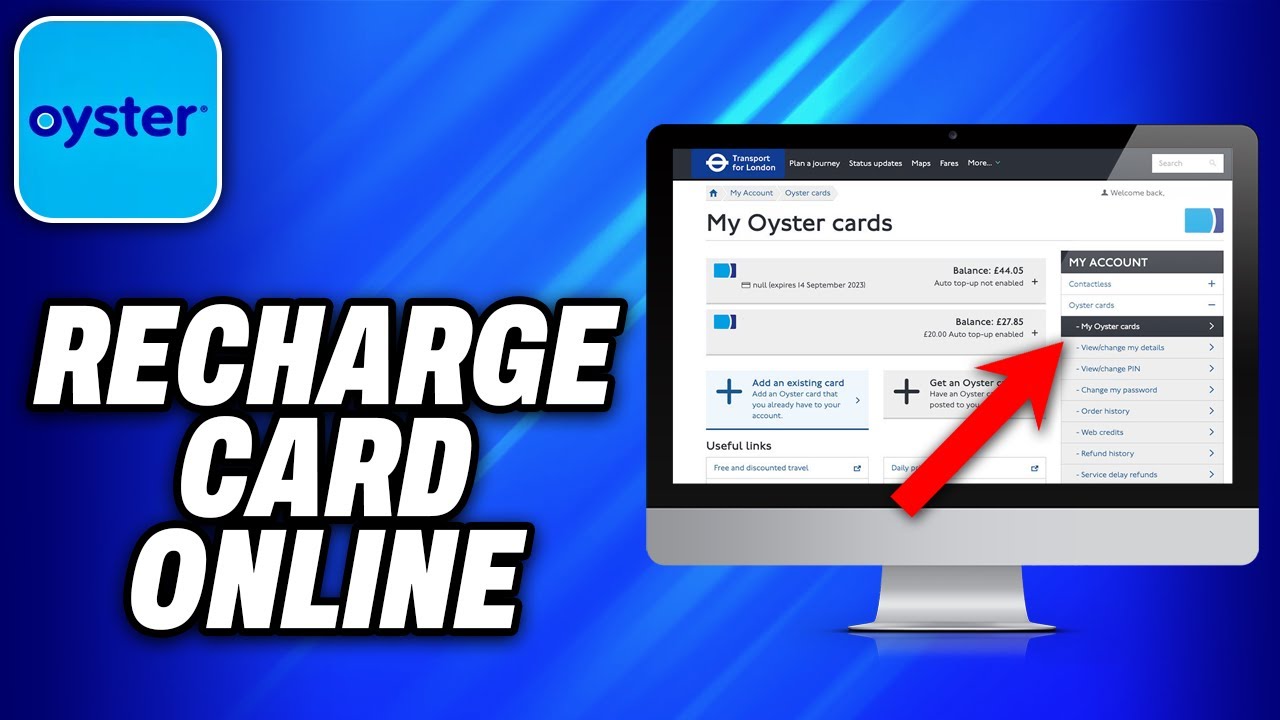 How To Recharge Oyster Card Online - Easy Fix