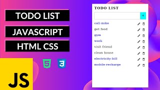 TODO LIST USING JAVASCRIPT