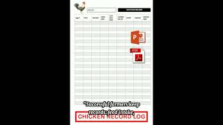 record keeping basics #freerangechickens #chicken #poultryfarming #recordkeeping