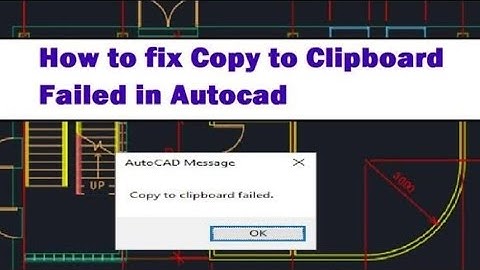 How to fix copy to clipboard failed in Autocad #copy_to_clipboard_failed