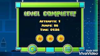 Geometry dash las tres estrellas del nivel 1,2 y 3