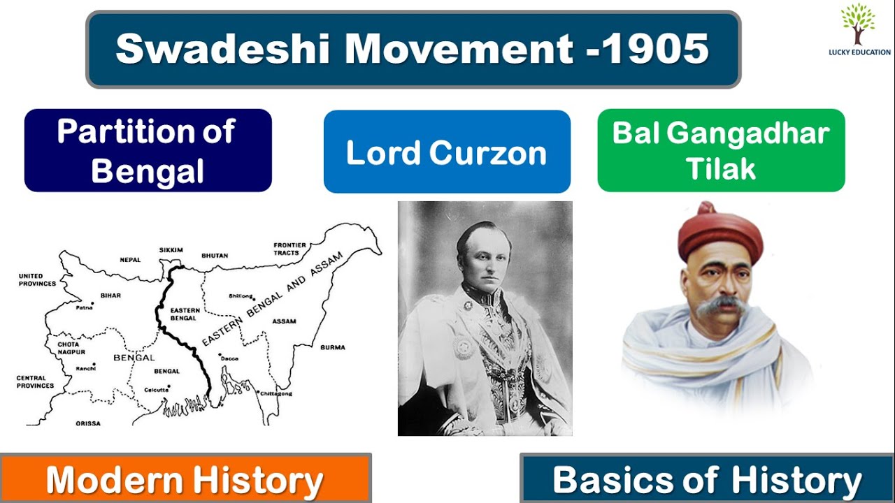 Бенгальский раздел | Движение Сводеша 1905 г. | Лорд Керзон | Бал Гангадхара Тилак | Современная ...