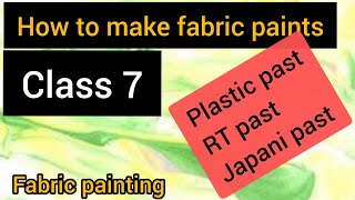 How to use plastic past for fabric painting | japani past | RT past| fabric painting