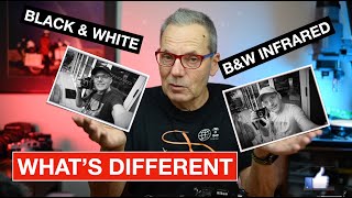B&W Monochrome vs Infrared Monochrome Photography - What's the Difference. Leica M10M vs Nikon D800
