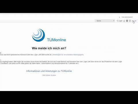 TUMonline Tutorial: Reset your password (English)