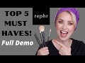 TOP 5 REPHR BRUSHES! Must HAVE BRUSHES for Your Beauty Stash! FULL DEMO | Steff's Beauty Stash