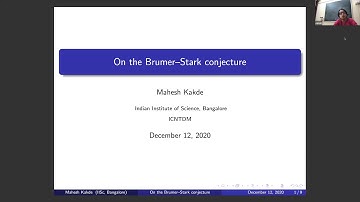 ICNTDM 2020 Invited Talk 6 by Mahesh Kakde