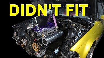 Fitting the whole setup into the BMW - 2JZ to E46 Conversion