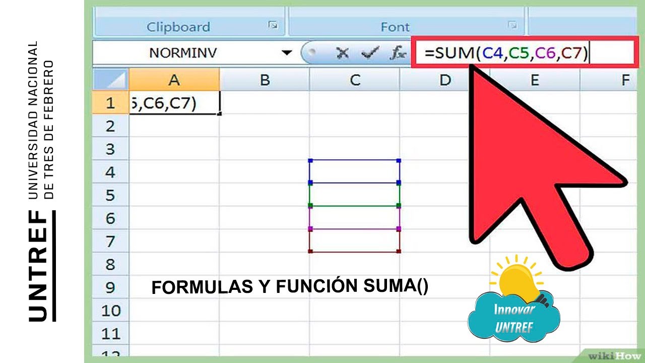 Excel BÁsico 5 Formulas Y FunciÓn Suma Youtube