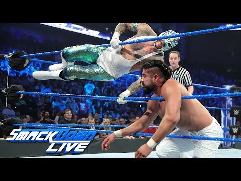 Rey Mysterio & Mustafa Ali vs. Samoa Joe & Andrade "Cien" Almas: SmackDown LIVE, Jan. 8, 2019