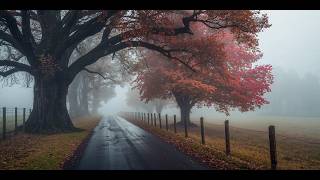 Misty Autumn Road | Soft Piano for Quiet Thoughts & Deep Relaxation 🍂🎹🌫️