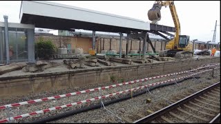 The Demolishing Of The Old Platform At Laim Station, München