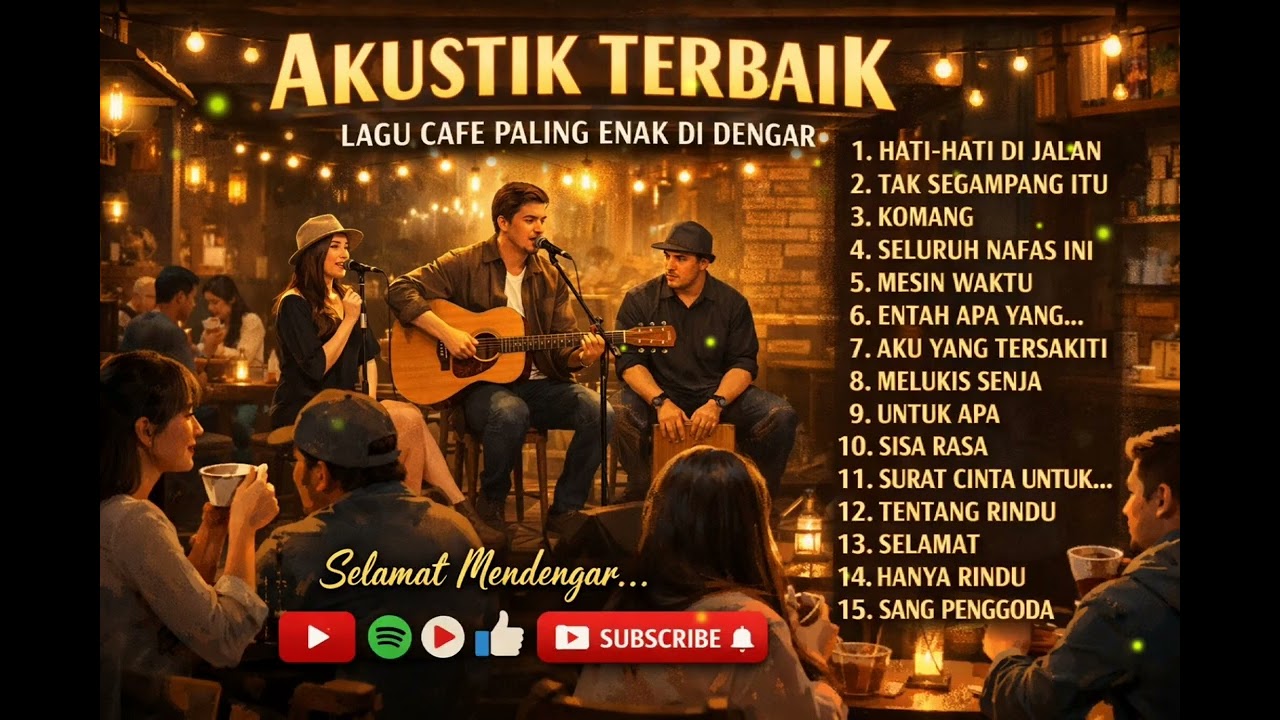 TOP SPOTIFY AKUSTIK TERBAIK - LAGU CAFE PALING ENAK DI DENGAR