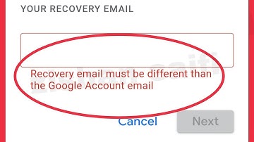 Google Account Fix Recovery email must be different the Google Account Email Problem Solve