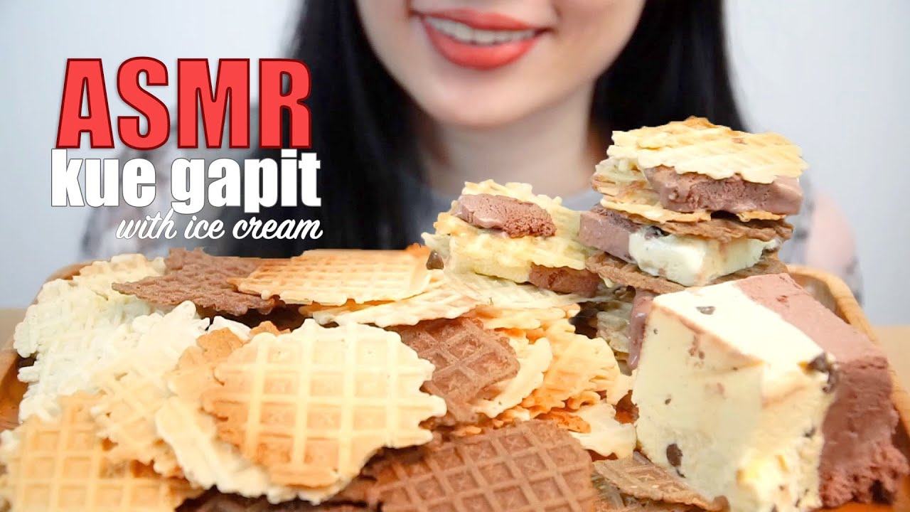 ASMR EATING SOUNDS KUE GAPIT + ES KRIM | NO TALKING | SHEFEBULOUSCIOUS