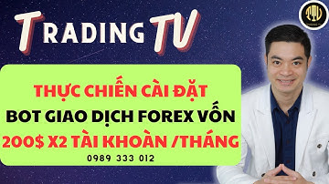 THỰC CHIẾN CÀI ĐẶT BOT GIAO DỊCH FOREX VỐN 200$ LỢI NHUẬN X2 TÀI KHOẢN/THÁNG | TRADING TV
