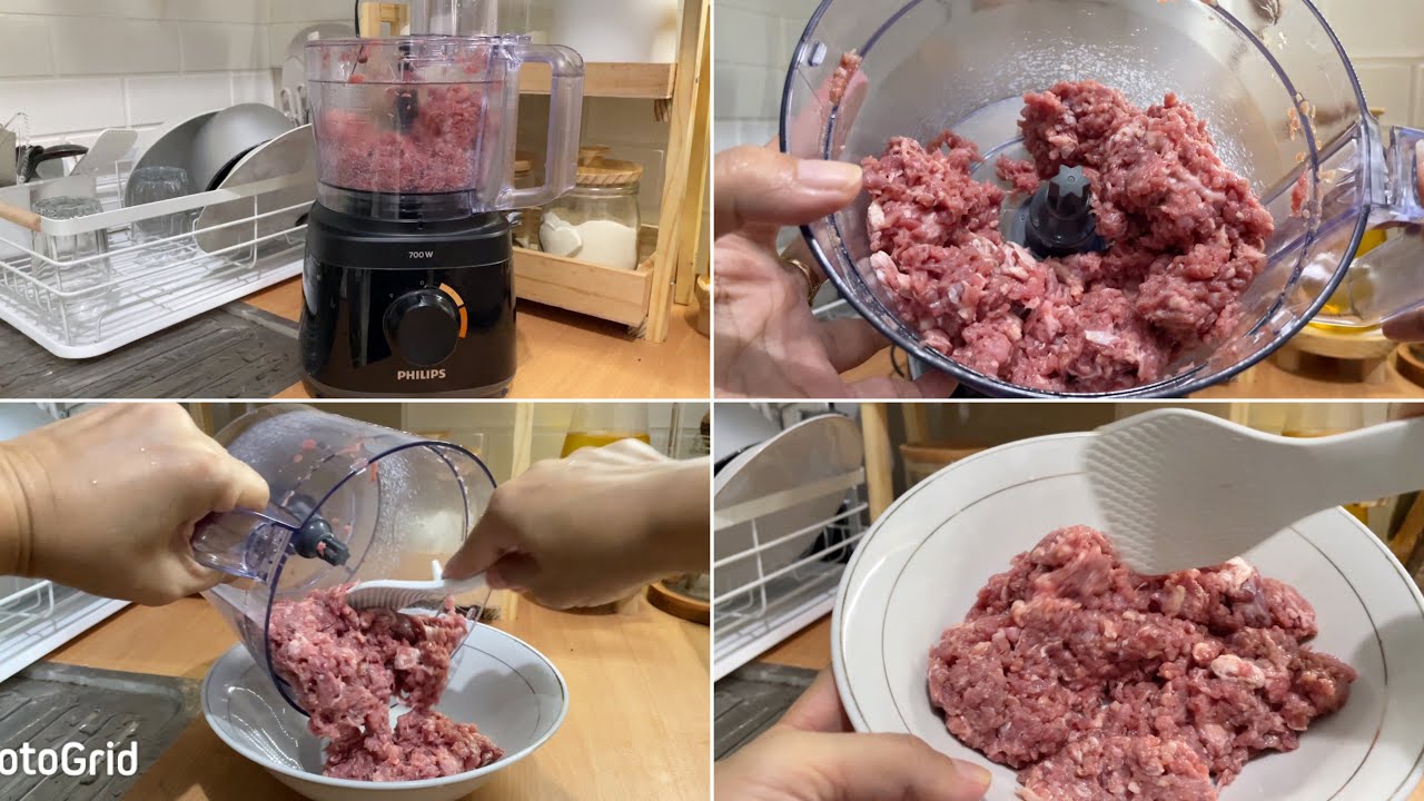 REVIEW MENGHALUSKAN DAGING MENGGUNAKAN FOOD PROCESSOR PHILIPS HR 7310